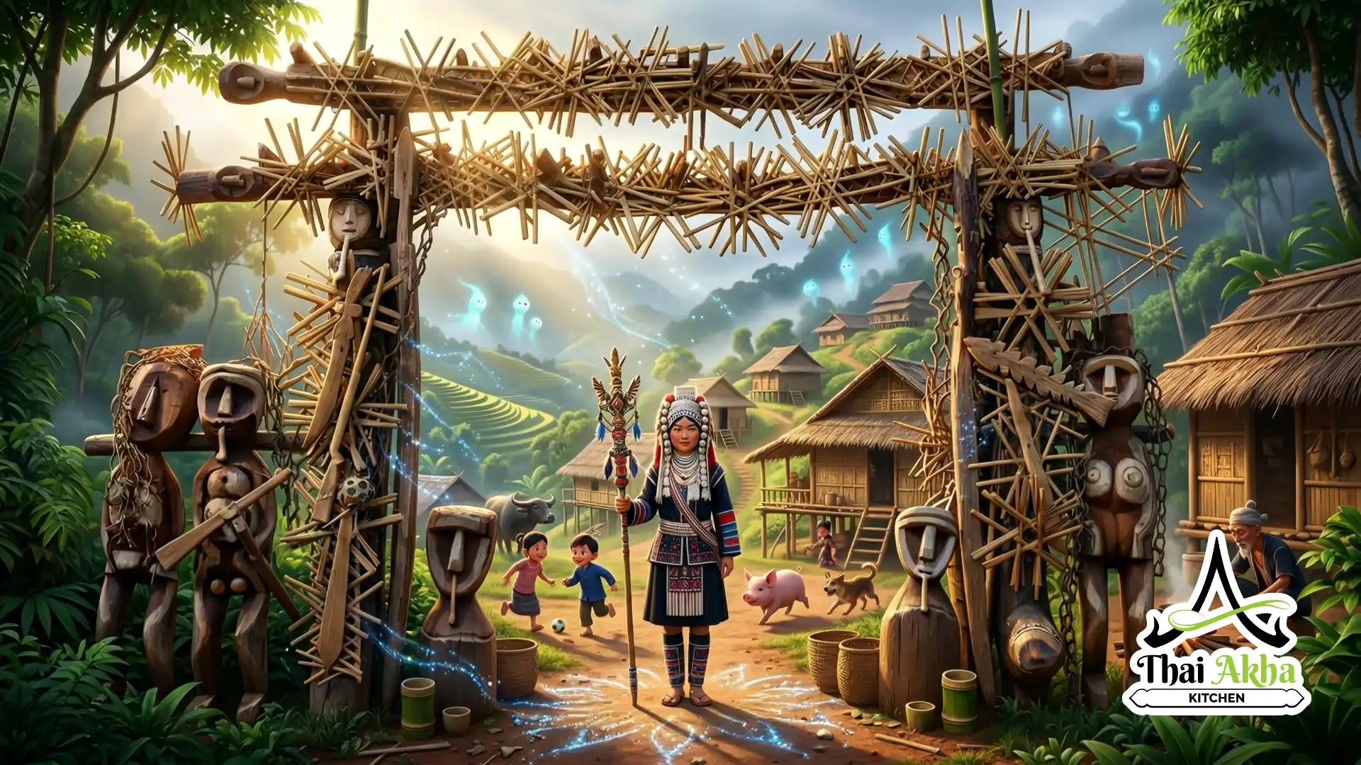 Loku-Pah: The Sacred Akha Spirit Gate | Thai Akha Kitchen